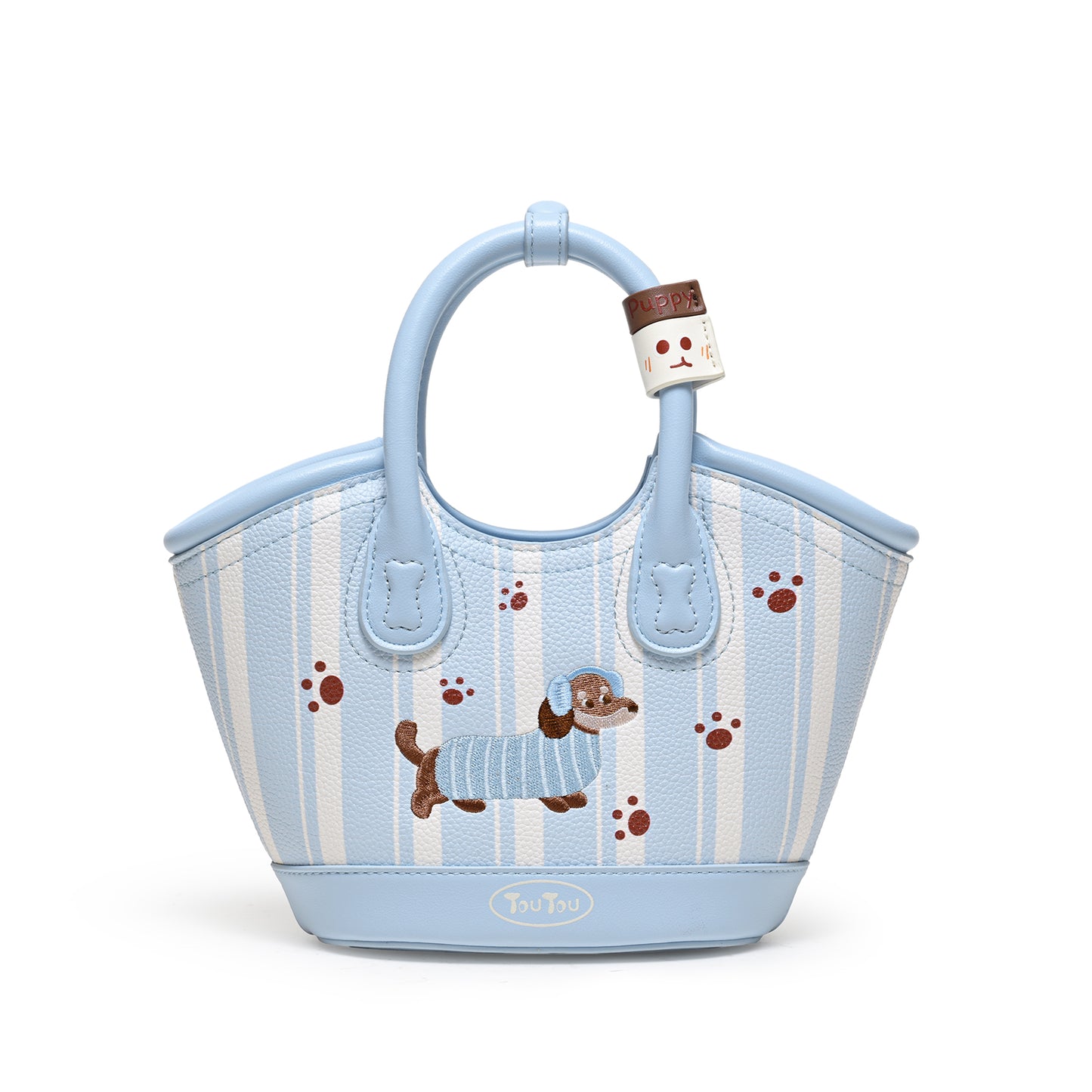 TOUTOU Cartoon Puppy Printed Handbag: Playful Design & Multi - Carry