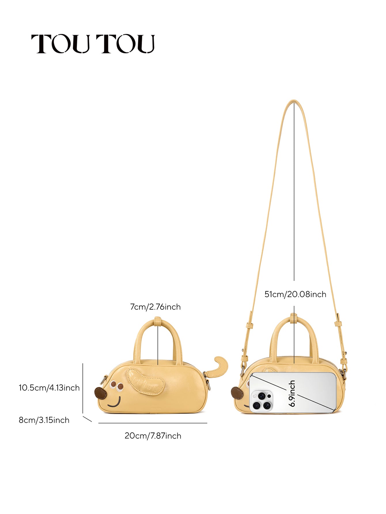 Chic Cute Dog Shaped Small Tote Bag