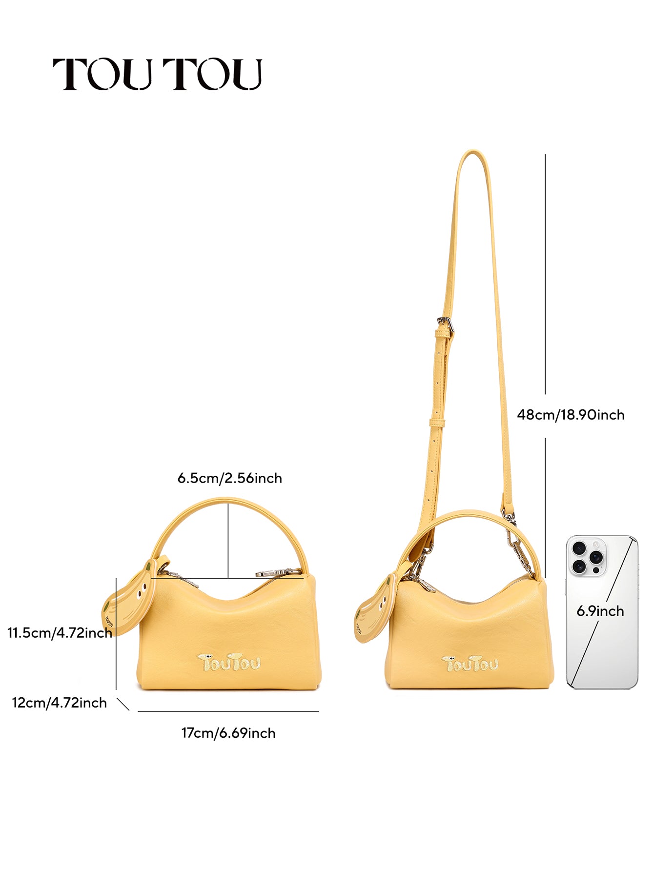 TOUTOU Banana - Shaped Crossbody Bag: A Blend of Cuteness and Practicality