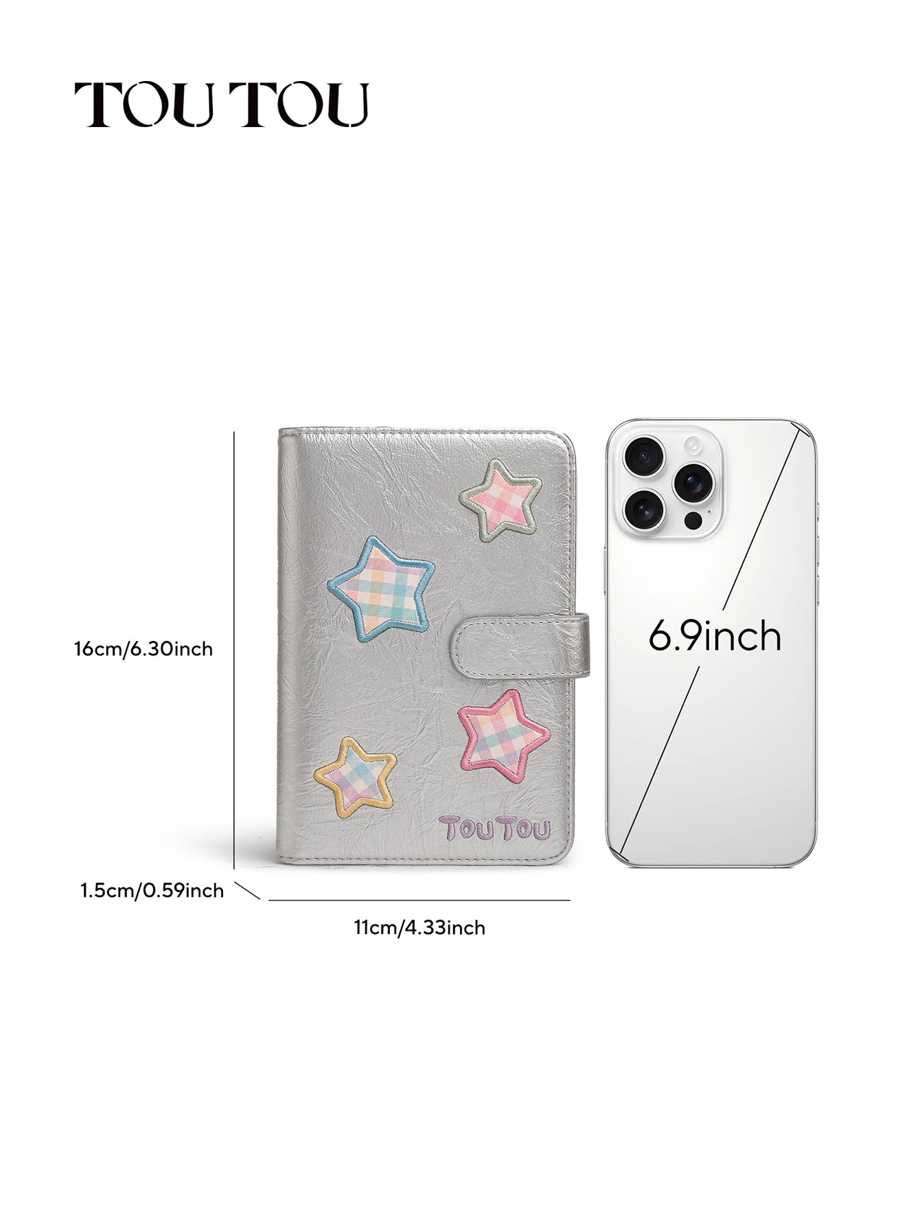 TOUTOU Star - Patched Passport Wallet: Cute & Functional Travel Companion