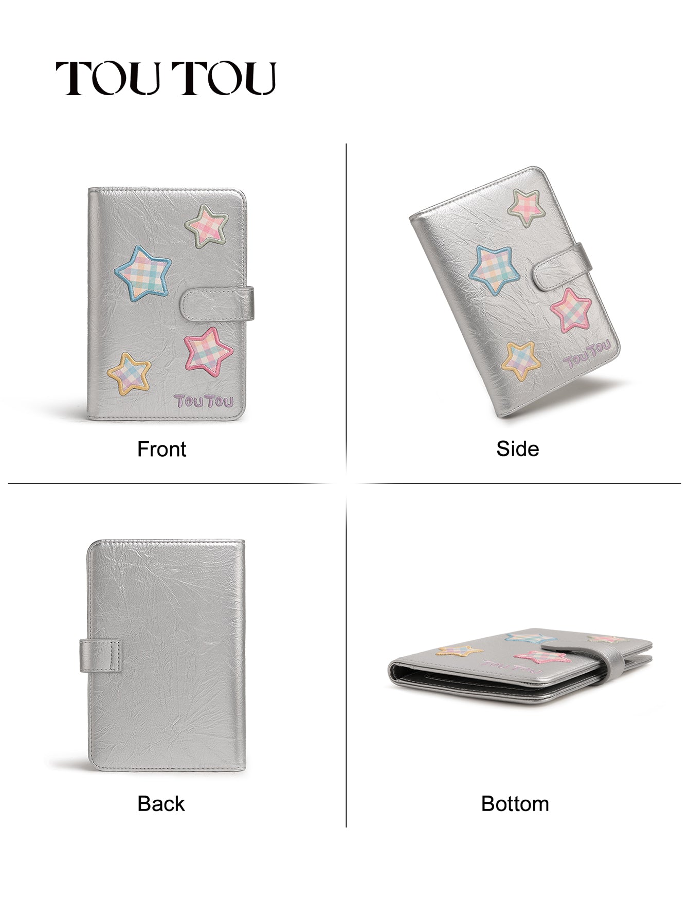 TOUTOU Star - Patched Passport Wallet: Cute & Functional Travel Companion