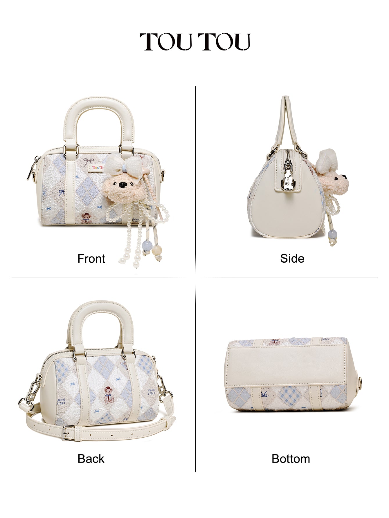 TOUTOU Teddy Barrel Bag: Your Sweetest Fashion Companion