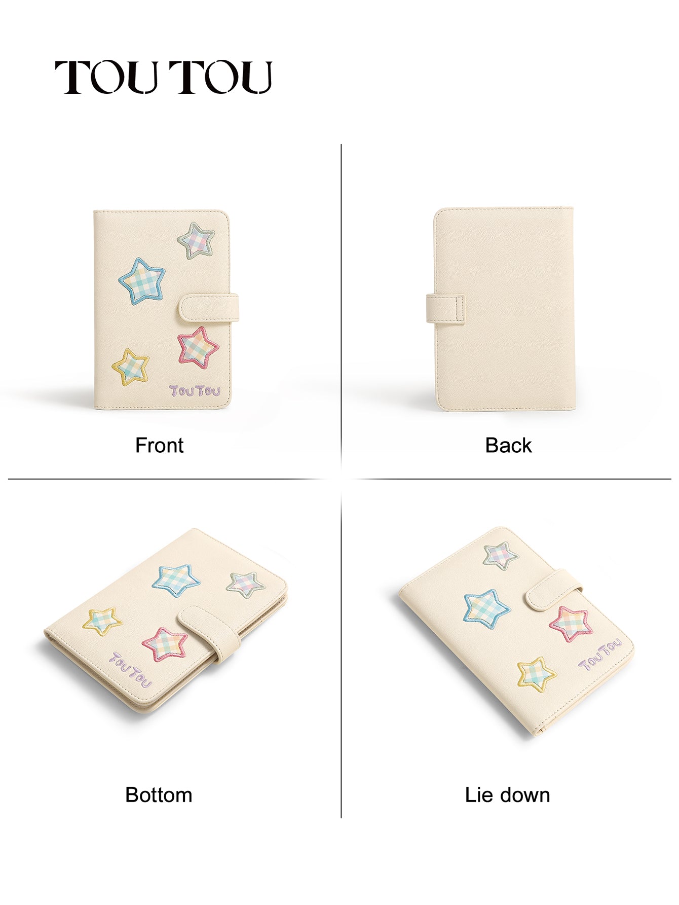TOUTOU Star - Patched Passport Wallet: Cute & Functional Travel Companion