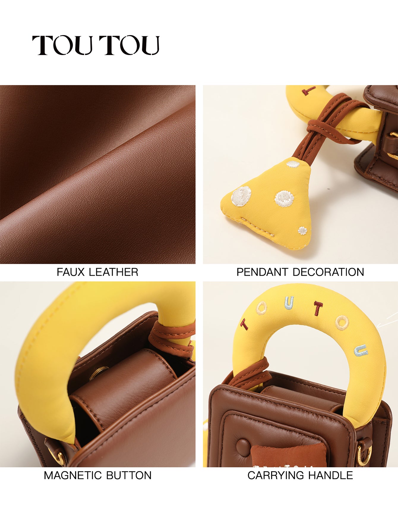 TOUTOU Cartoon - Style Mini Handbag: Cute & Compact