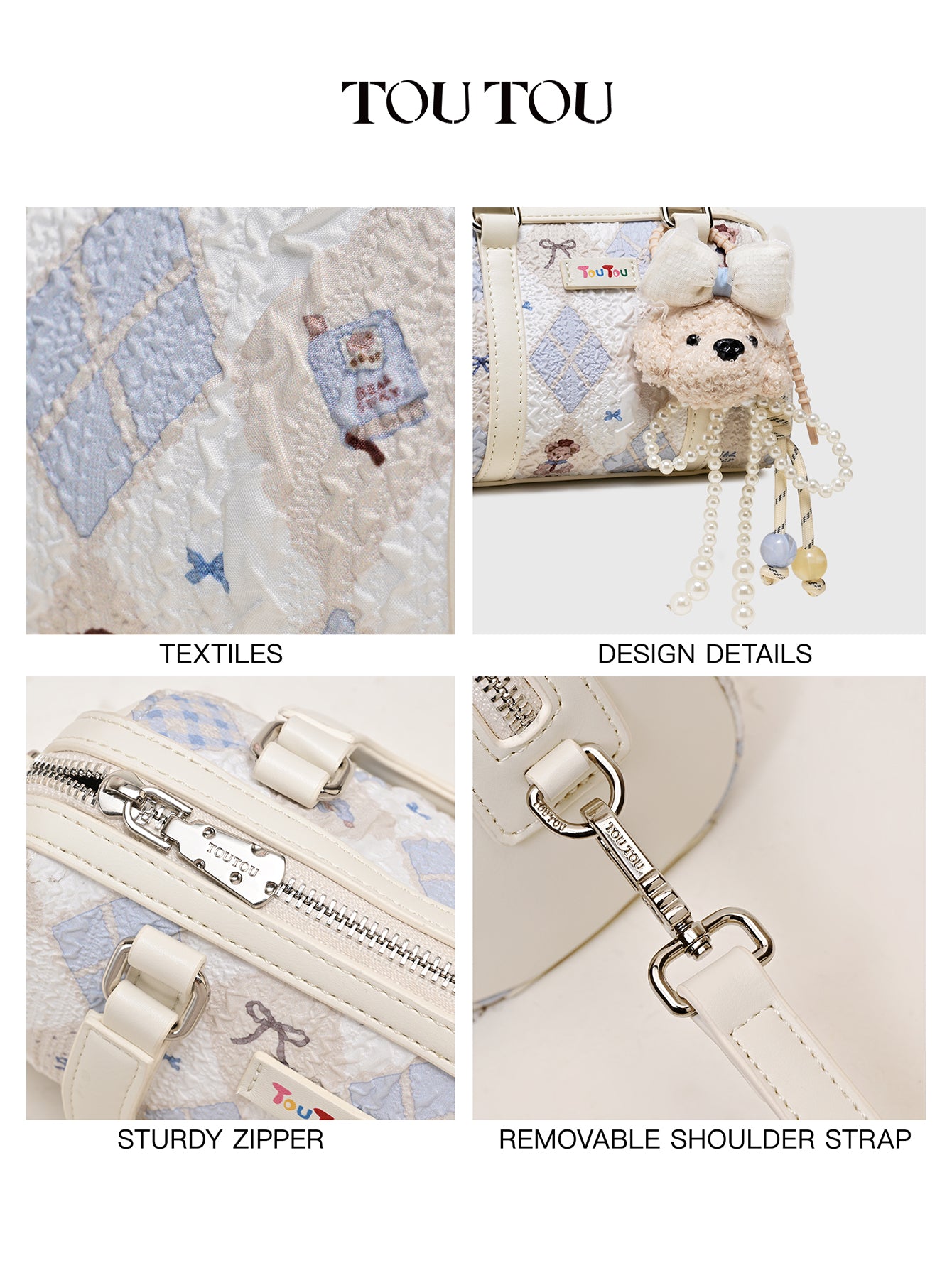 TOUTOU Teddy Barrel Bag: Your Sweetest Fashion Companion