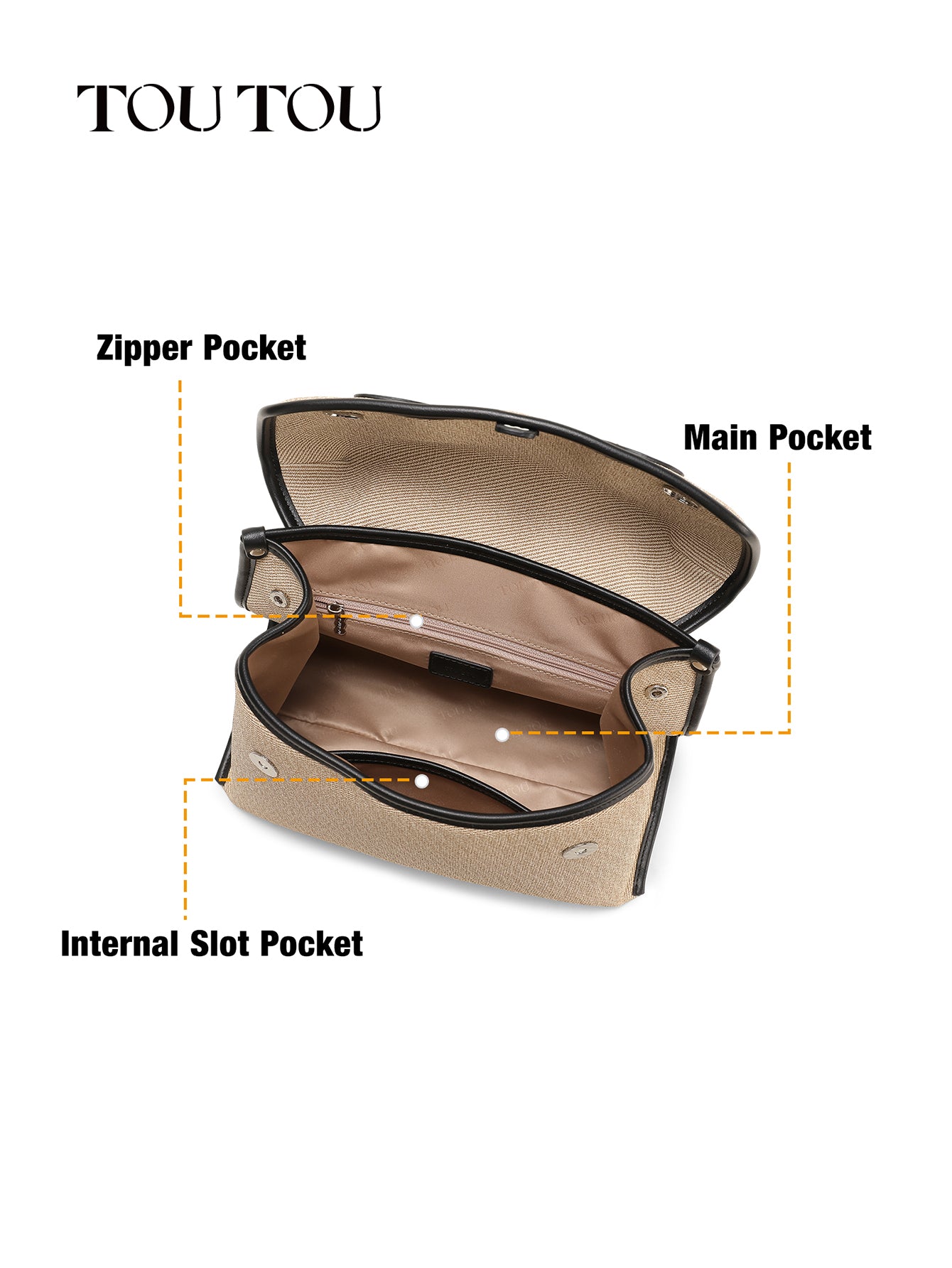 TOUTOU Panda - Print Multi - Way Backpack: Cute & Versatile