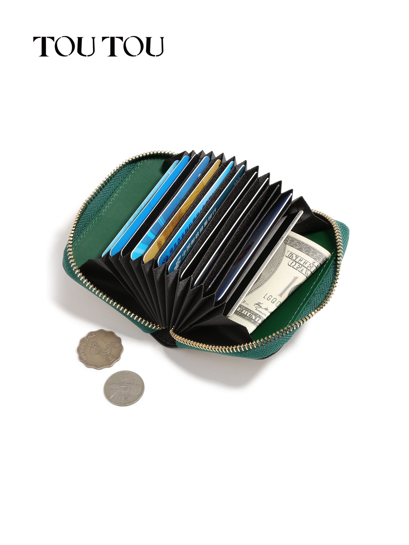 TOUTOU Cat - Embroidered wallet: Compact & Stylish
