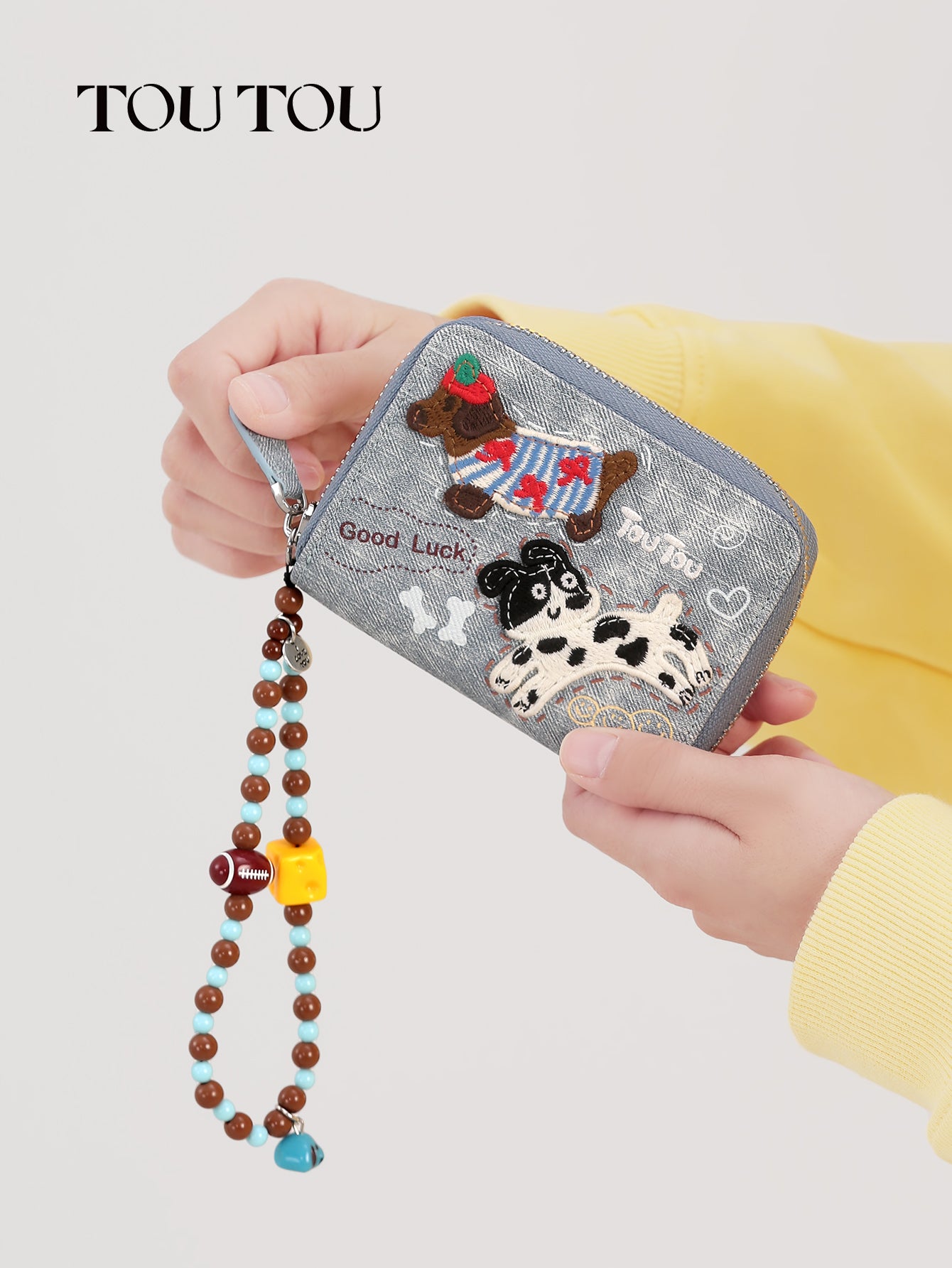 TOUTOU Denim Dog - Themed Wallet: A Fun & Functional Accessory