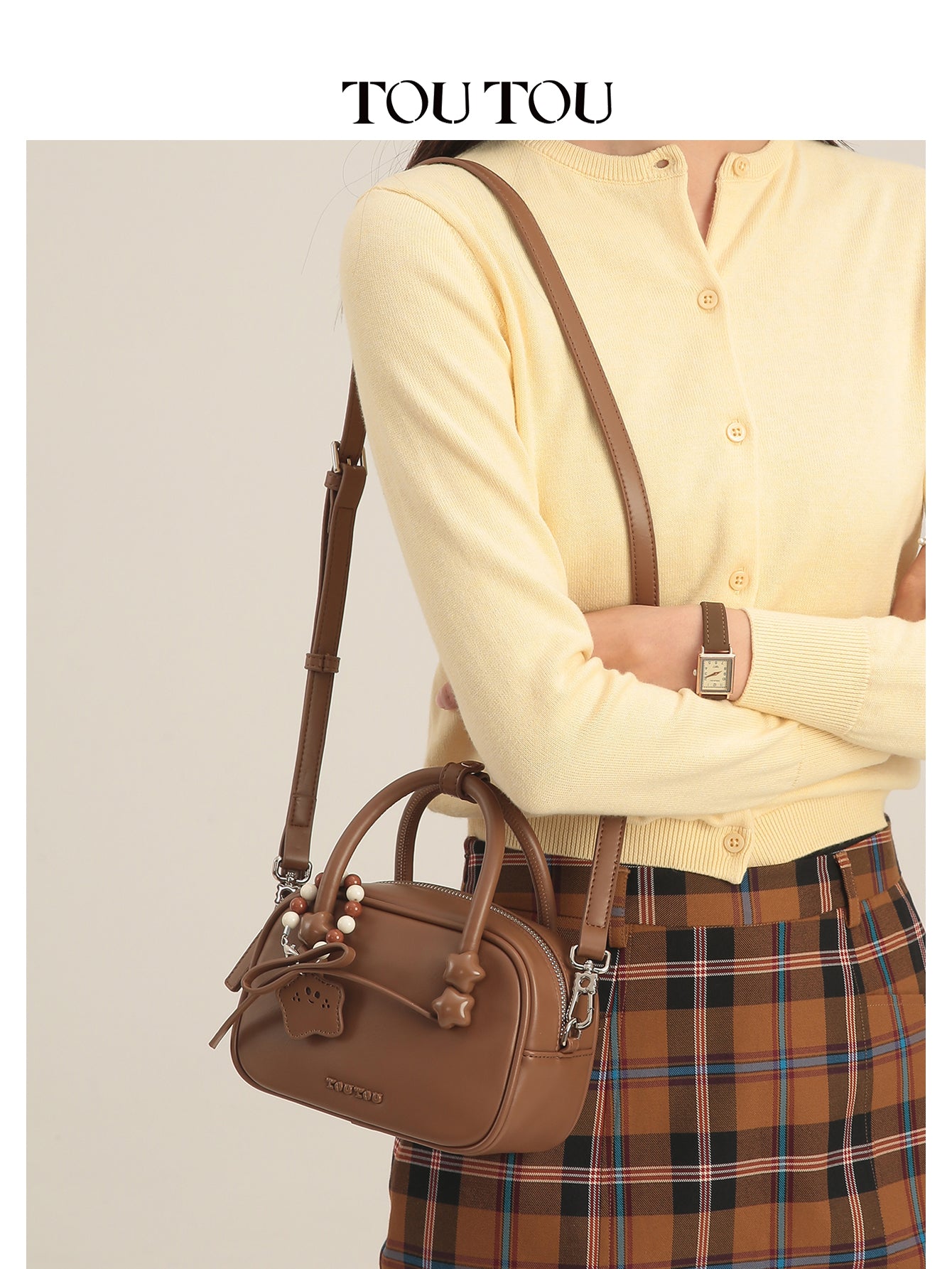 TOUTOU Mini Bowling Bag: Cute, Compact, and Chic