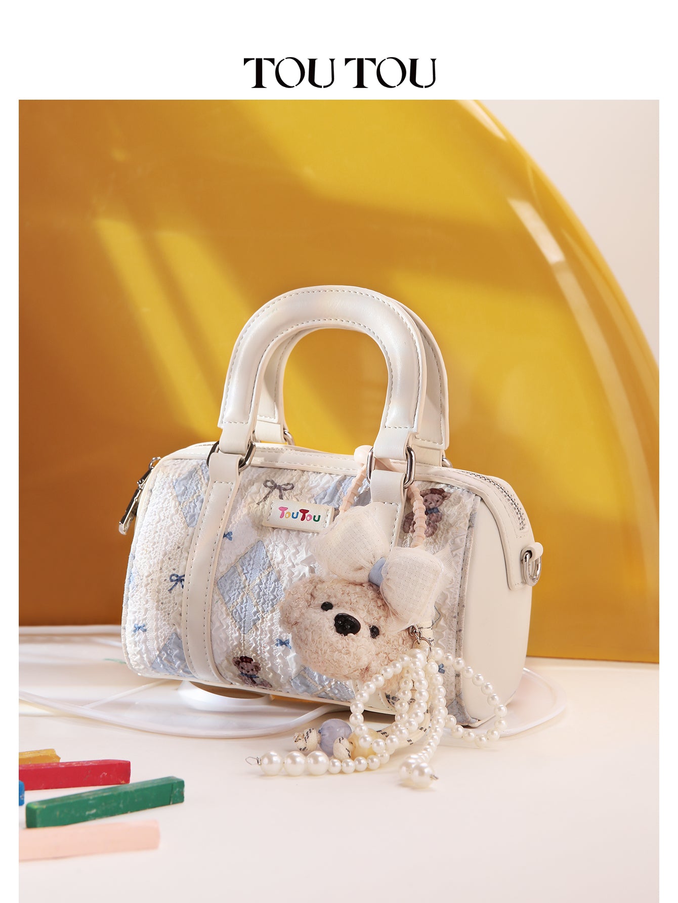 TOUTOU Teddy Barrel Bag: Your Sweetest Fashion Companion