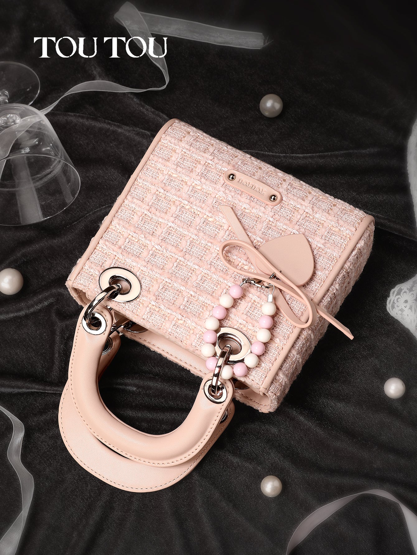 TOUTOU Tweed Mini Handbag: Sweet & Stylish