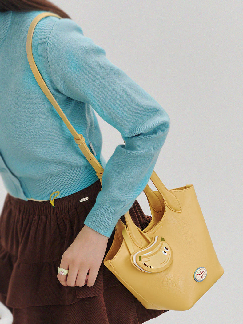 TOUTOU Cute Fruit - Themed Handbag: Playful Design with Adjustable Shoulder Strap