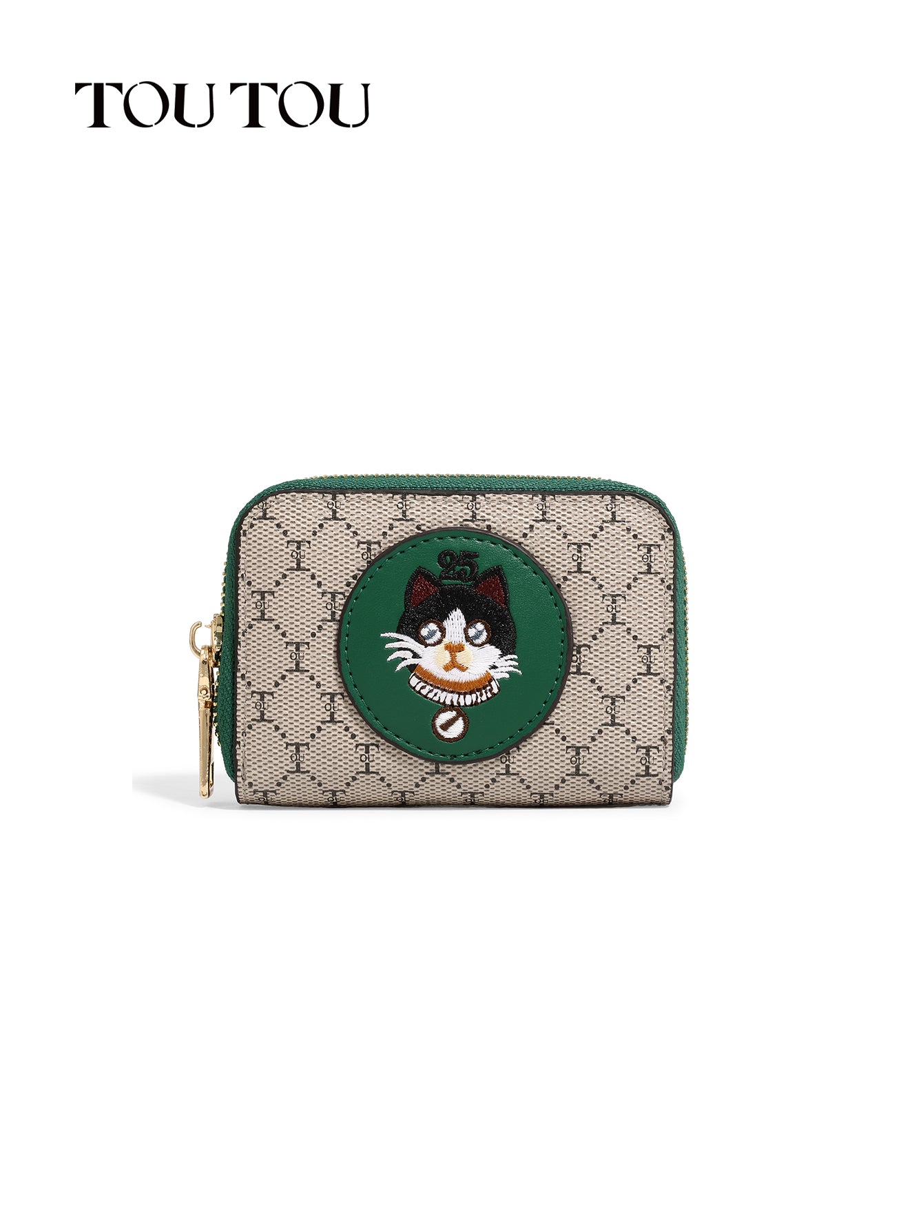 TOUTOU Cat - Embroidered wallet: Compact & Stylish