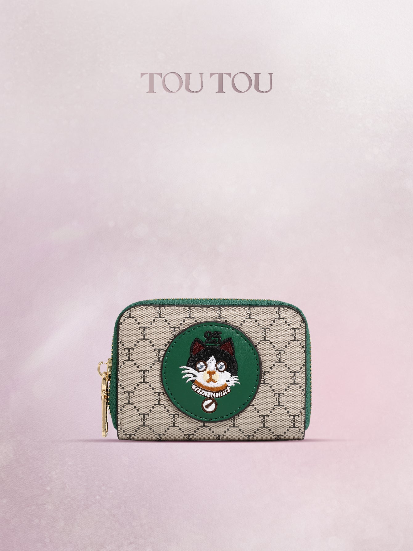TOUTOU Cat - Embroidered wallet: Compact & Stylish