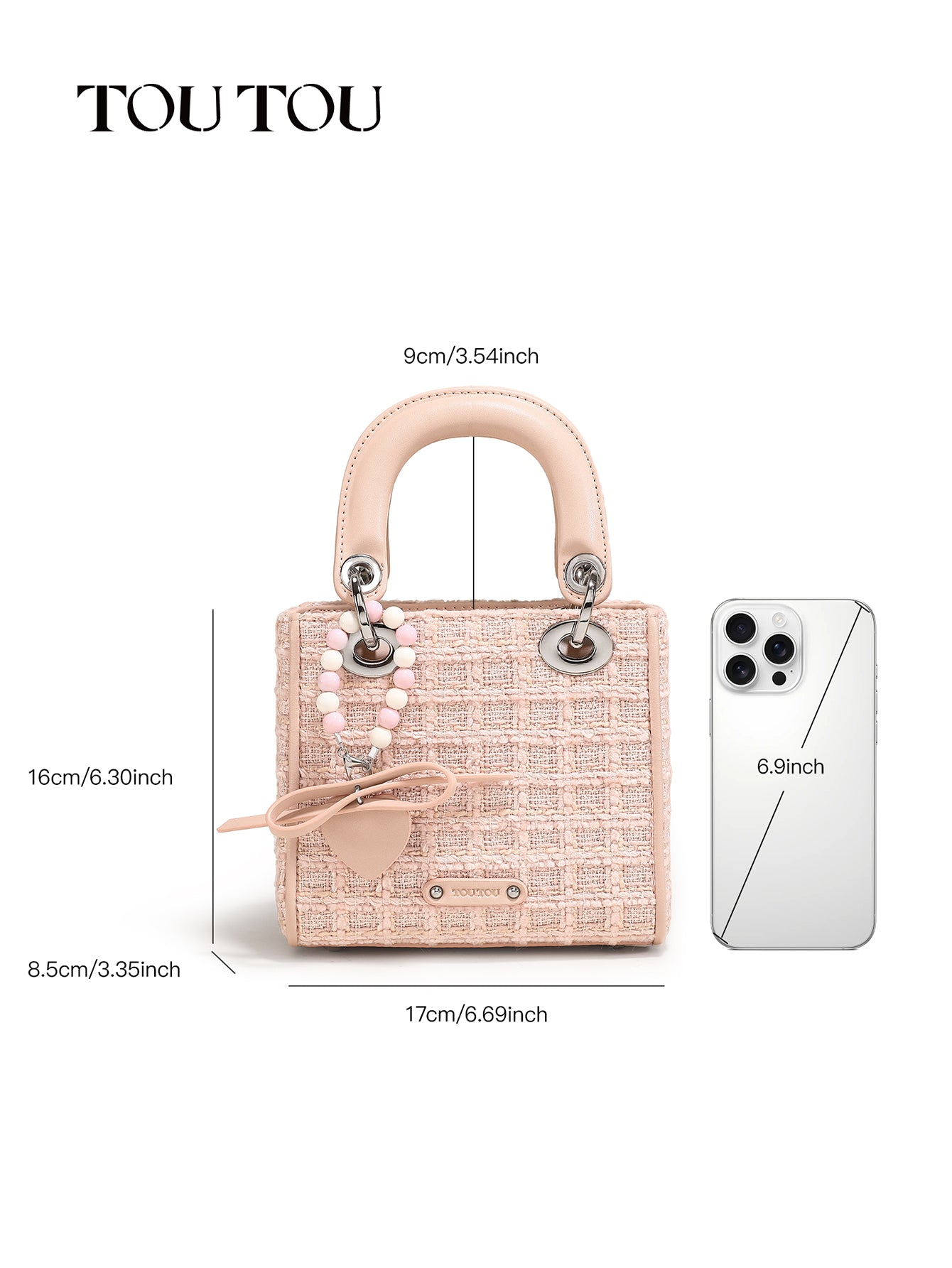 TOUTOU Tweed Mini Handbag: Sweet & Stylish