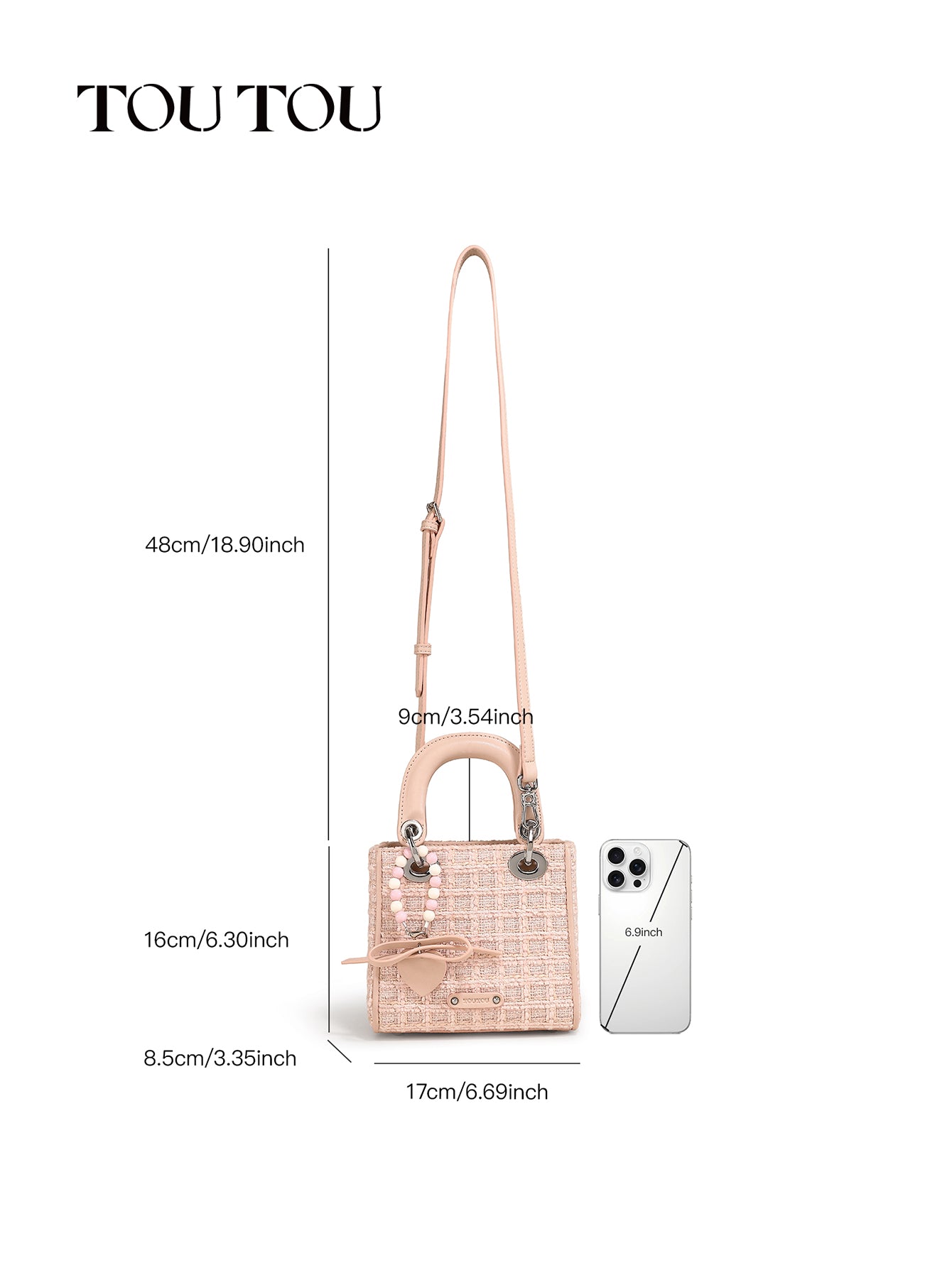 TOUTOU Tweed Mini Handbag: Sweet & Stylish