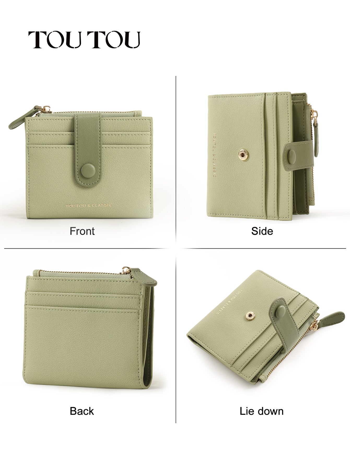 TOUTOU Minimalist RFID - Blocking Wallet: Compact & Secure