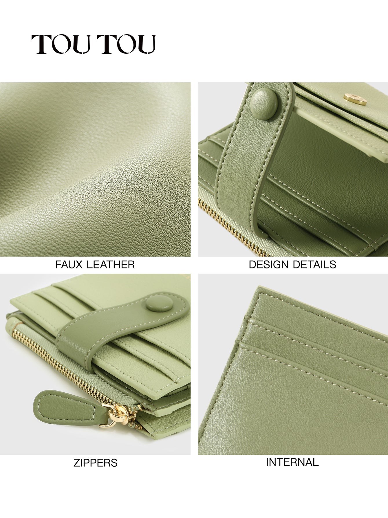 TOUTOU Minimalist RFID - Blocking Wallet: Compact & Secure