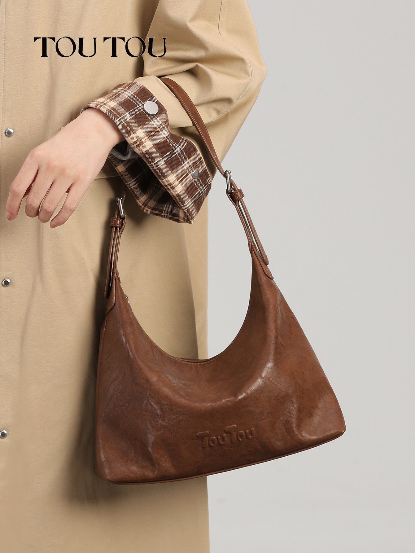 TOUTOU Retro Hobo Bag: Timeless Style for Everyday