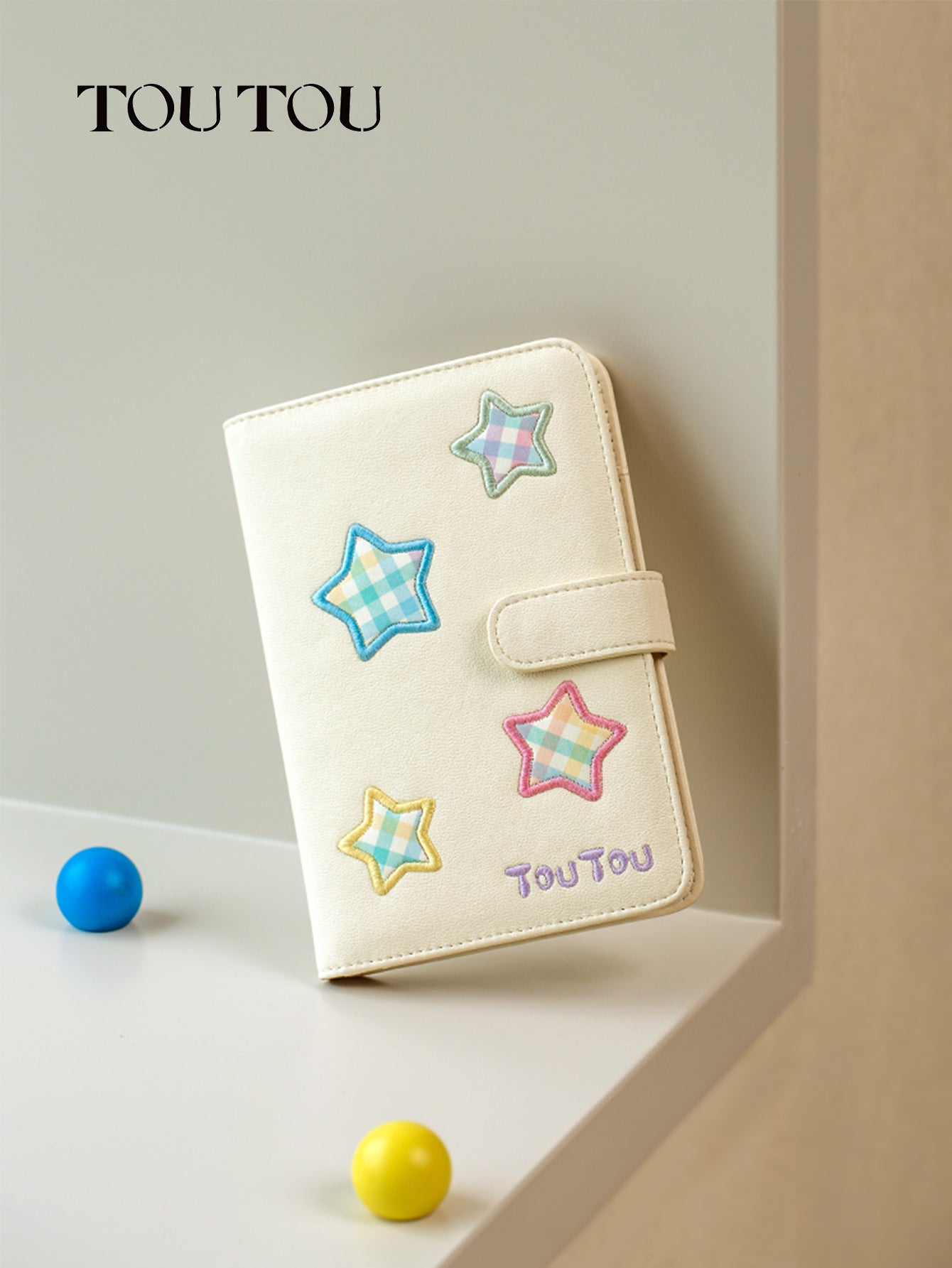 TOUTOU Star - Patched Passport Wallet: Cute & Functional Travel Companion
