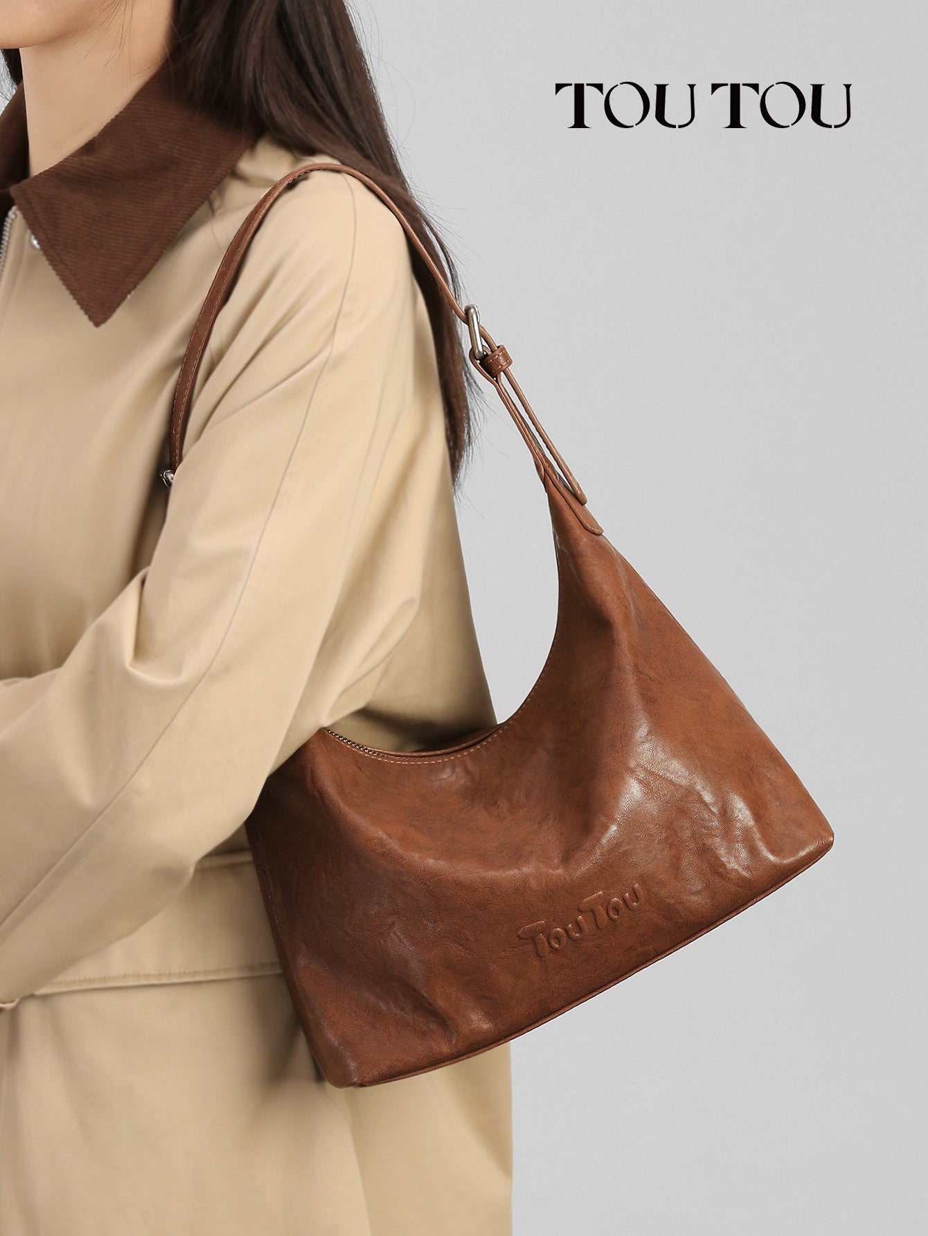 TOUTOU Retro Hobo Bag: Timeless Style for Everyday