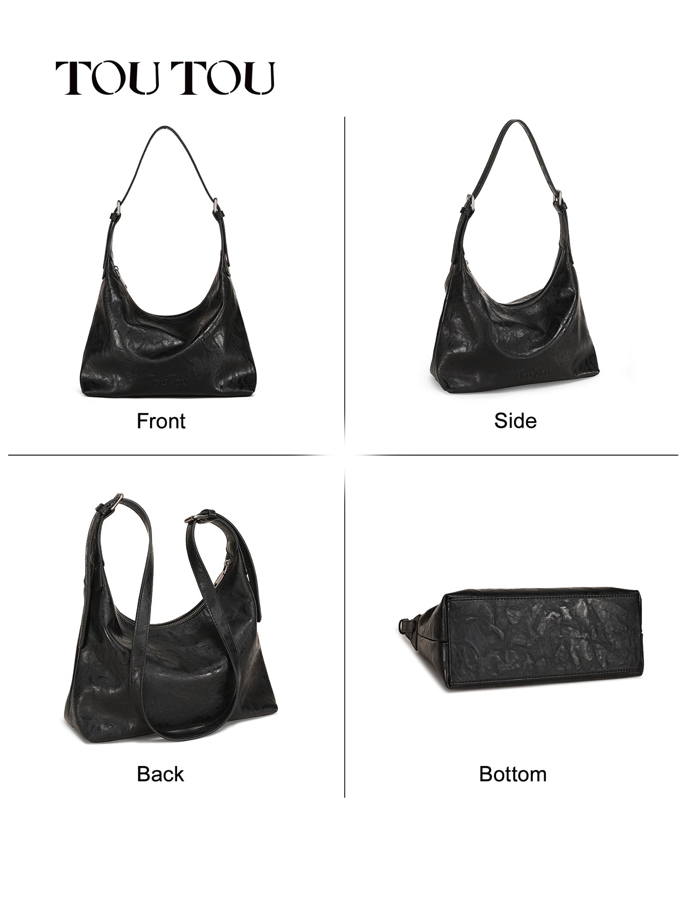 TOUTOU Retro Hobo Bag: Timeless Style for Everyday