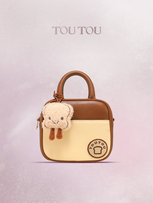 TOUTOU Toast - Themed Mini HandBag: A Slice of Cuteness for Your Daily Look