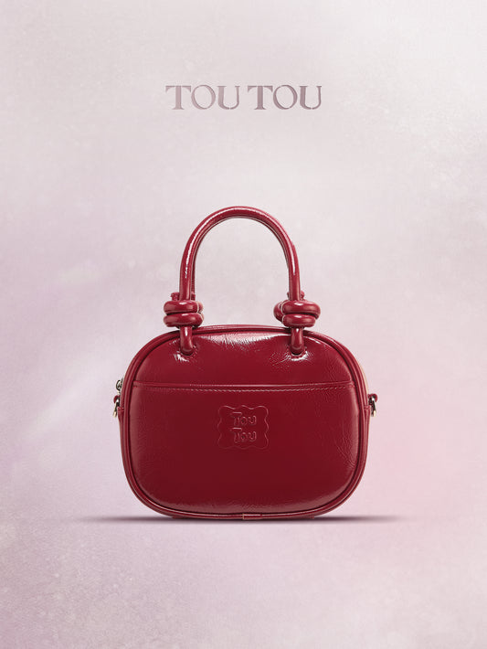 TOUTOU Patent Leather Mini Bag: Elegant & Compact for Daily Chic