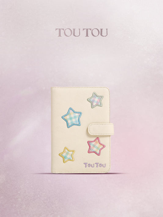 TOUTOU Star - Patched Passport Wallet: Cute & Functional Travel Companion